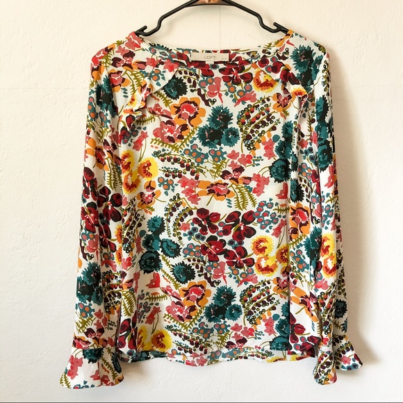 LOFT Floral Blouse - Picture 1 of 6